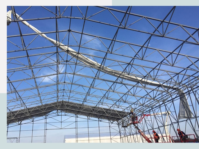 Шатровые ангары от 638 руб. в Санкт-Петербурге и Ленинградской области