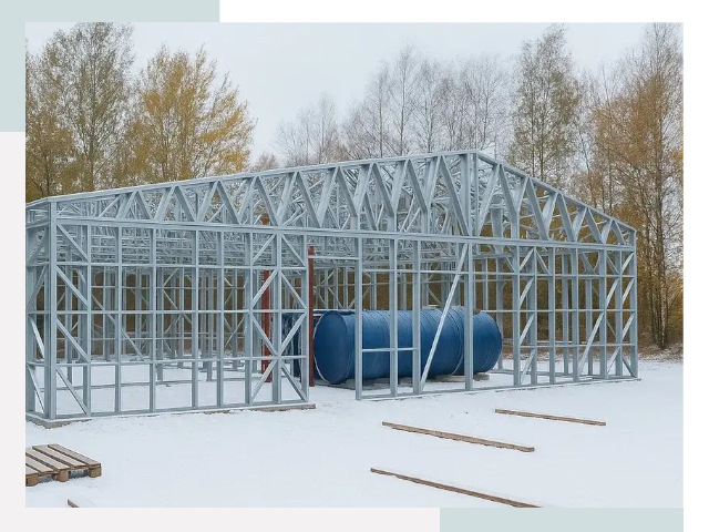 Металлические ангары в Санкт-Петербурге