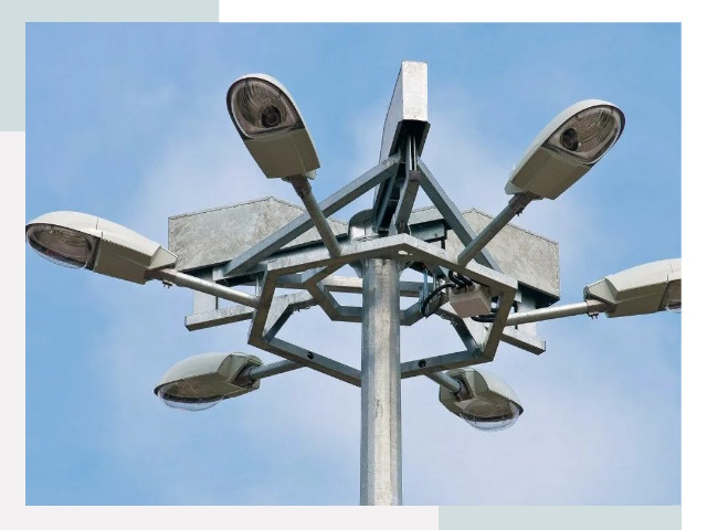 Монтаж осветительных мачт в Санкт-Петербурге