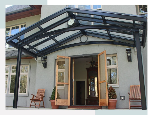 Козырьки металлические в Санкт-Петербурге