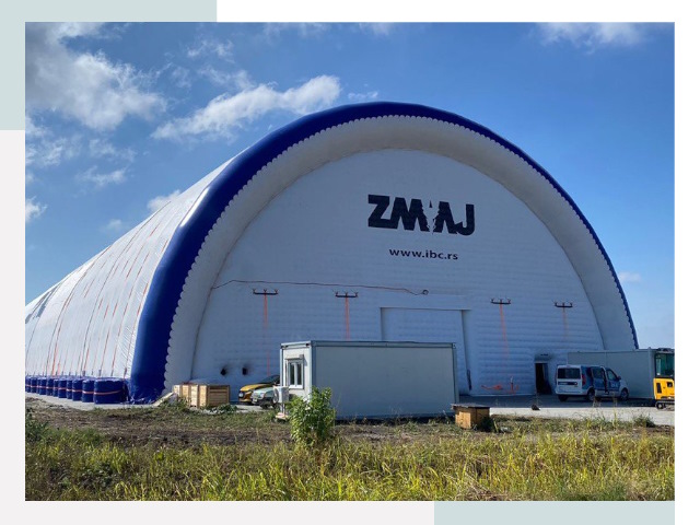 Брендирование ангаров в Санкт-Петербурге