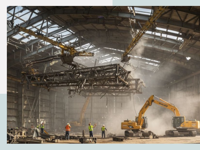 Демонтаж ангаров в Санкт-Петербурге от 638 руб. за м²