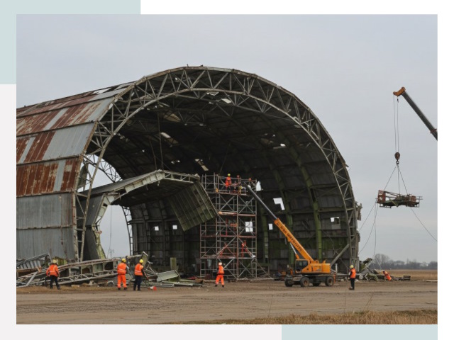 Демонтаж ангаров в Санкт-Петербурге