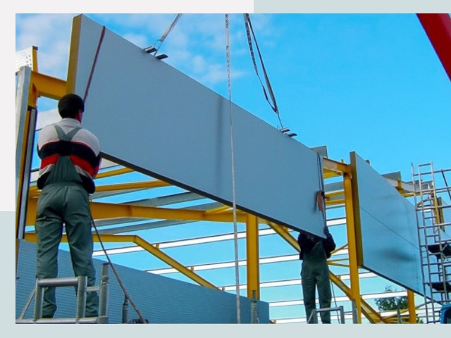 Монтаж сэндвич-панелей в Санкт-Петербурге от 638 руб.