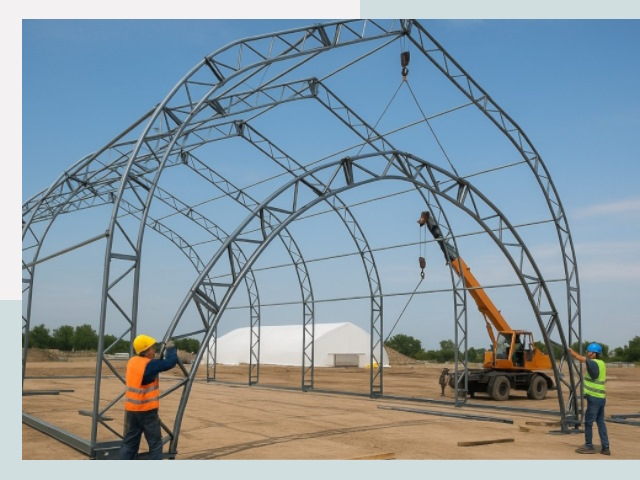 Монтаж ангаров в Санкт-Петербурге от 638 руб. - Надежно и быстро